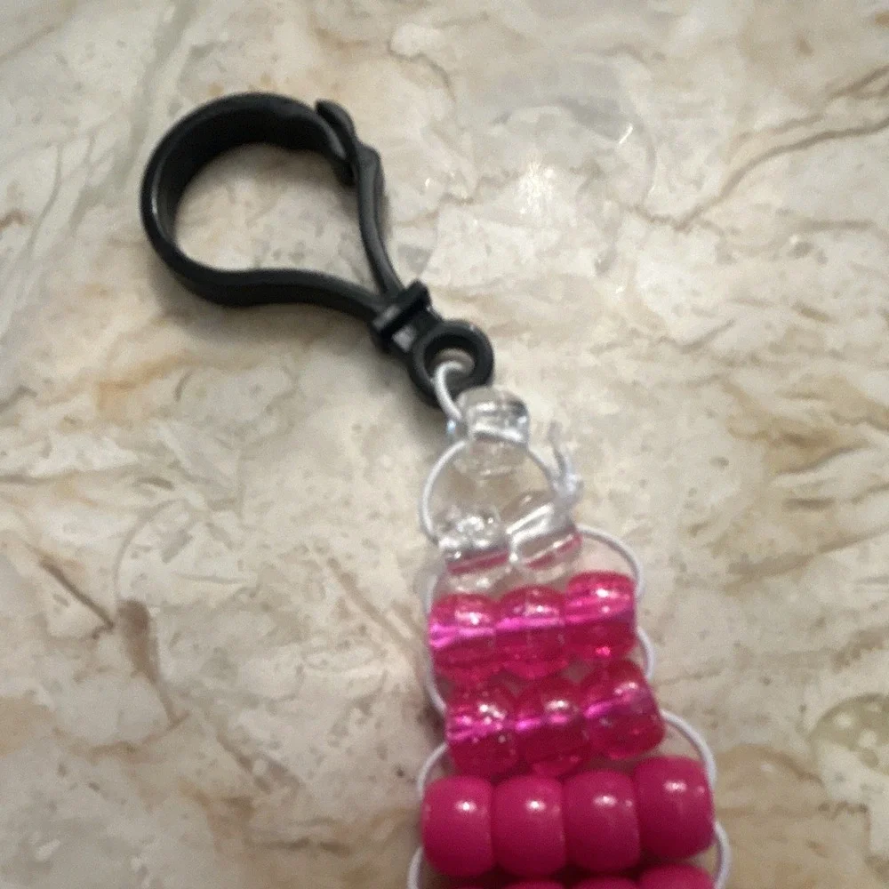 Multicolor Banana Fruit Beaded Phone Charm Strap w/ Clip Hook, 8 in